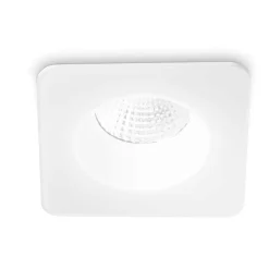 Faretti Da Incasso-Ideal Lux Room-65 fi square faretto incasso quadrato 8w 3000k bianco 220-240v