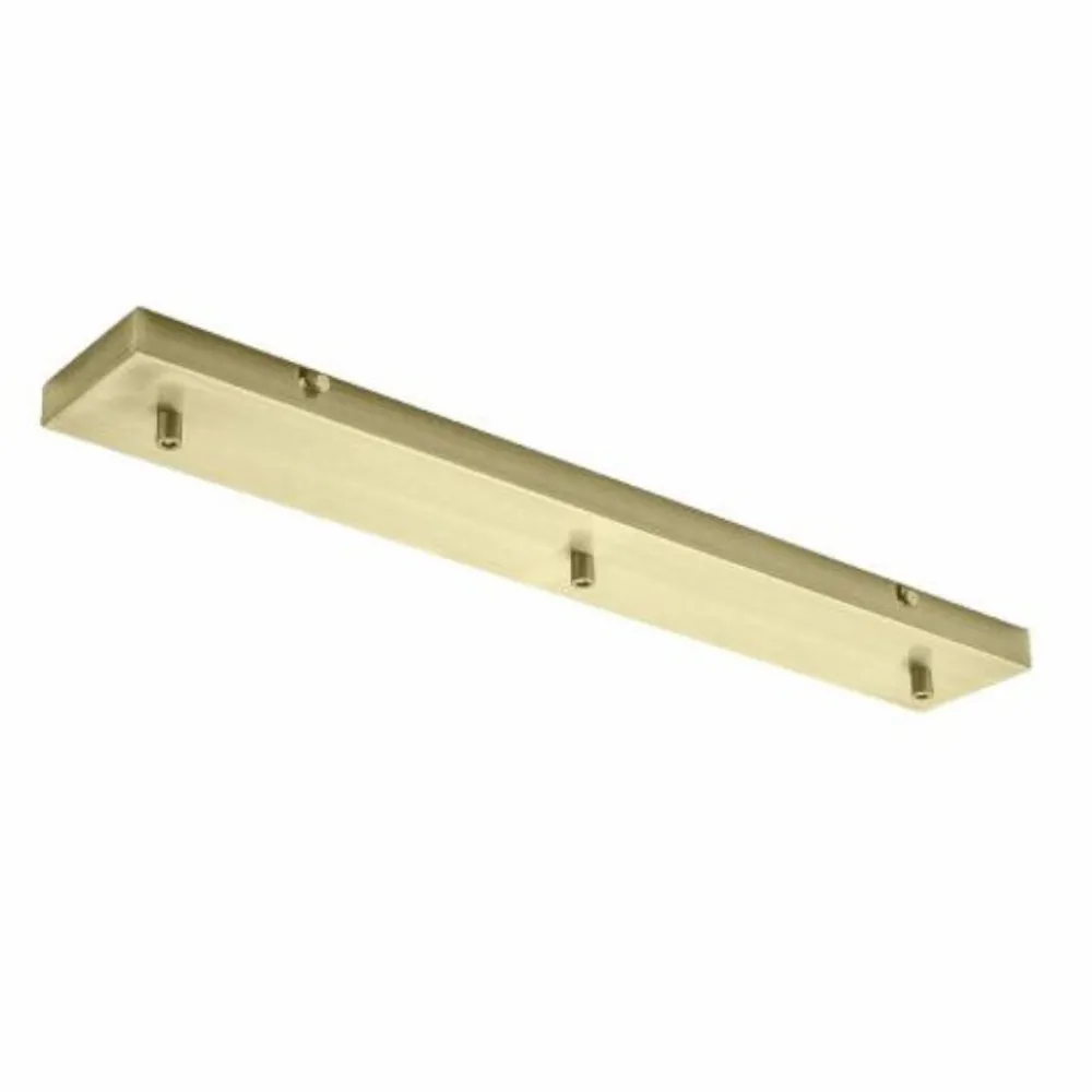Accessori-Gea Luce Rosone a binario 3 punti luce ottone metallo