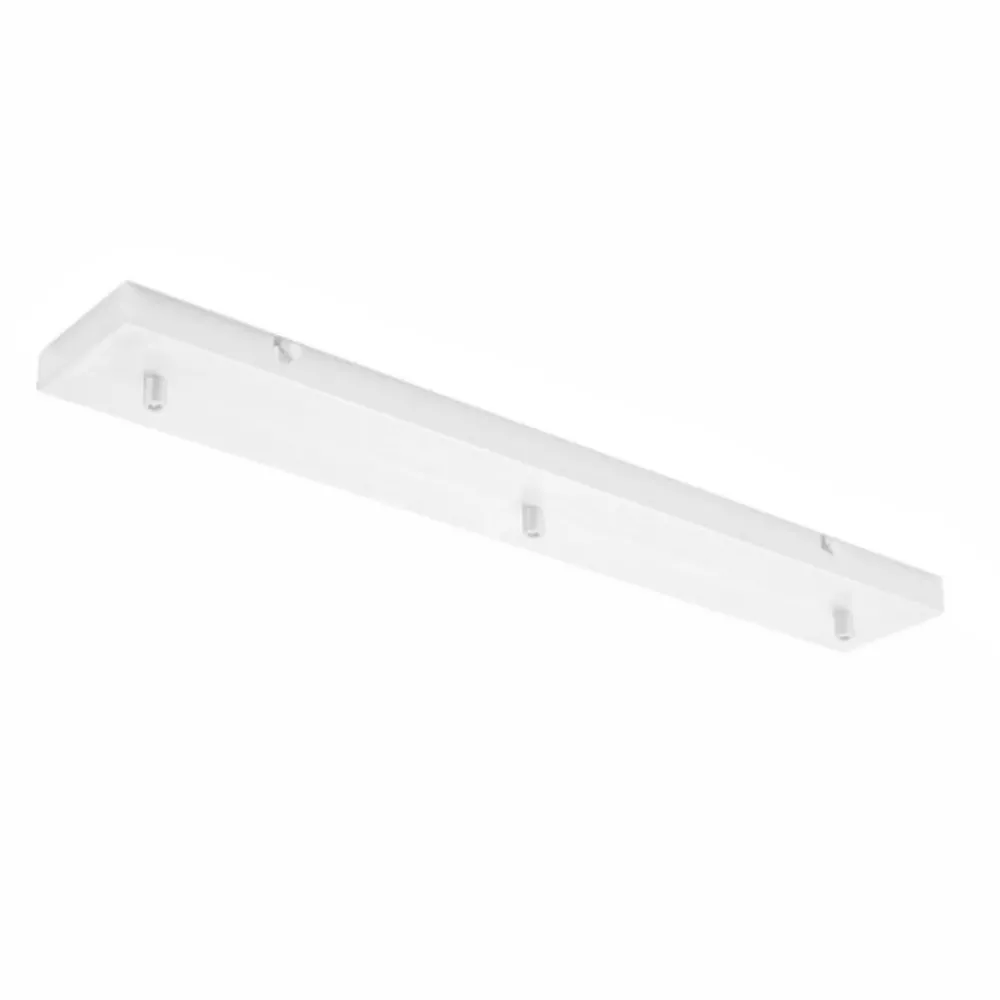 Accessori-Gea Luce Rosone binario bianco 3 luci per sospensioni