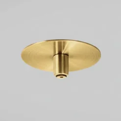 Accessori-Gea Luce Rosone rotondo metallo oro ottone da incasso per sospensione