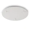 Accessori-Gea Luce Rosone tondo bianco 3 fori diametro 30cm