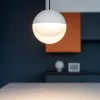 Lampade A Sospensione-Linea Light Rossini lampada a sospensione sfera bianca led 3000k