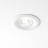 Faretti Da Incasso-IsyLuce Rotondo faretto metallo bianco da incasso a soffitto