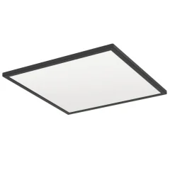Plafoniere Bagno-Eglo Rovito z plafoniera da bagno ip44 nera minimal led rgb 2700k a 6500k