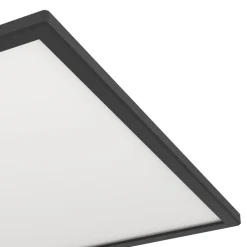 Plafoniere Bagno-Eglo Rovito z plafoniera da bagno ip44 nera minimal led rgb 2700k a 6500k