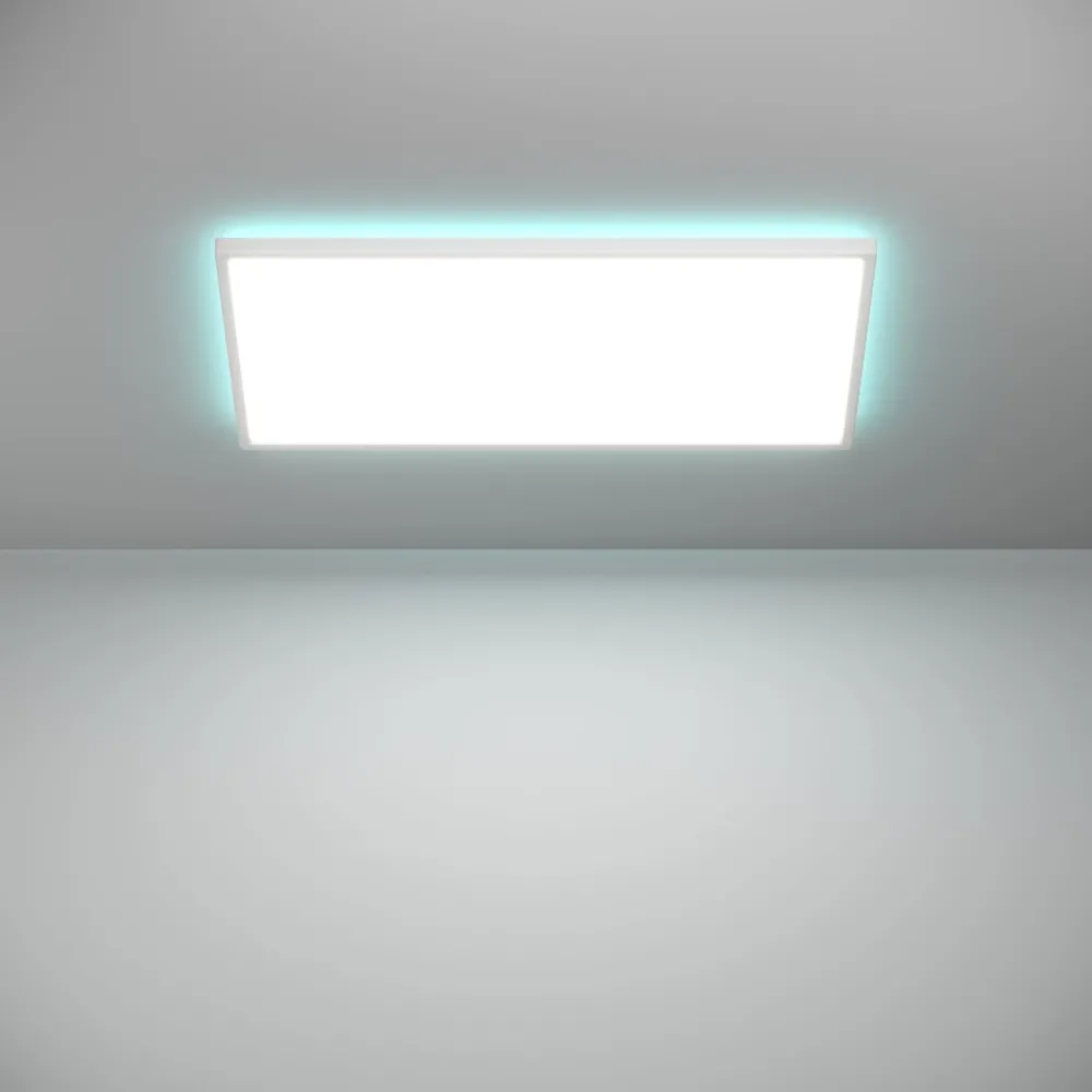 Plafoniere Bagno-Eglo Rovito z plafoniera da bagno rettangolare led rgb 2700k a 6500k ip44