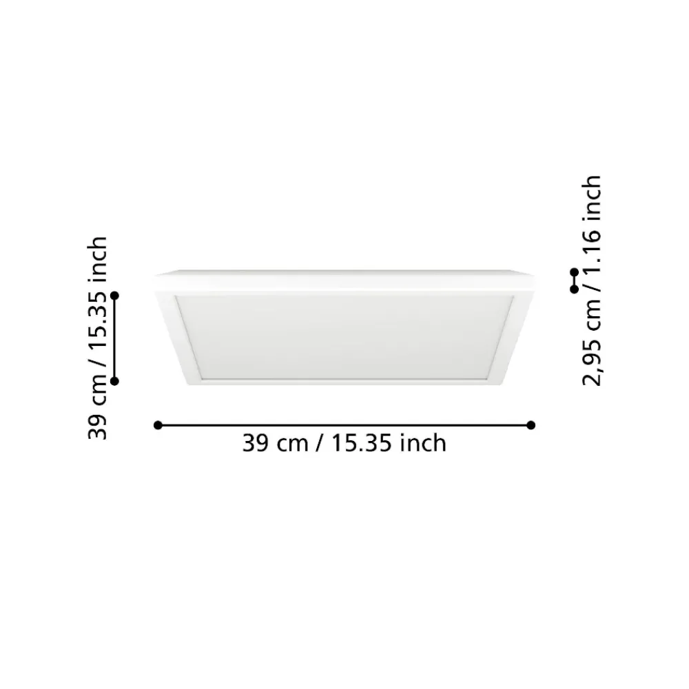 Plafoniere Bagno-Eglo Rovito z plafoniera da bagno moderno led rgb 2700k a 6500k ip44