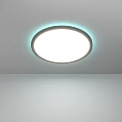 Plafoniere Bagno-Eglo Rovito z plafoniera per bagno ip44 led rgb 2700k a 6500k