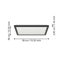Plafoniere Bagno-Eglo Rovito z plafoniera per il bagno design minimal led rgb 2700k a 6500k ip44
