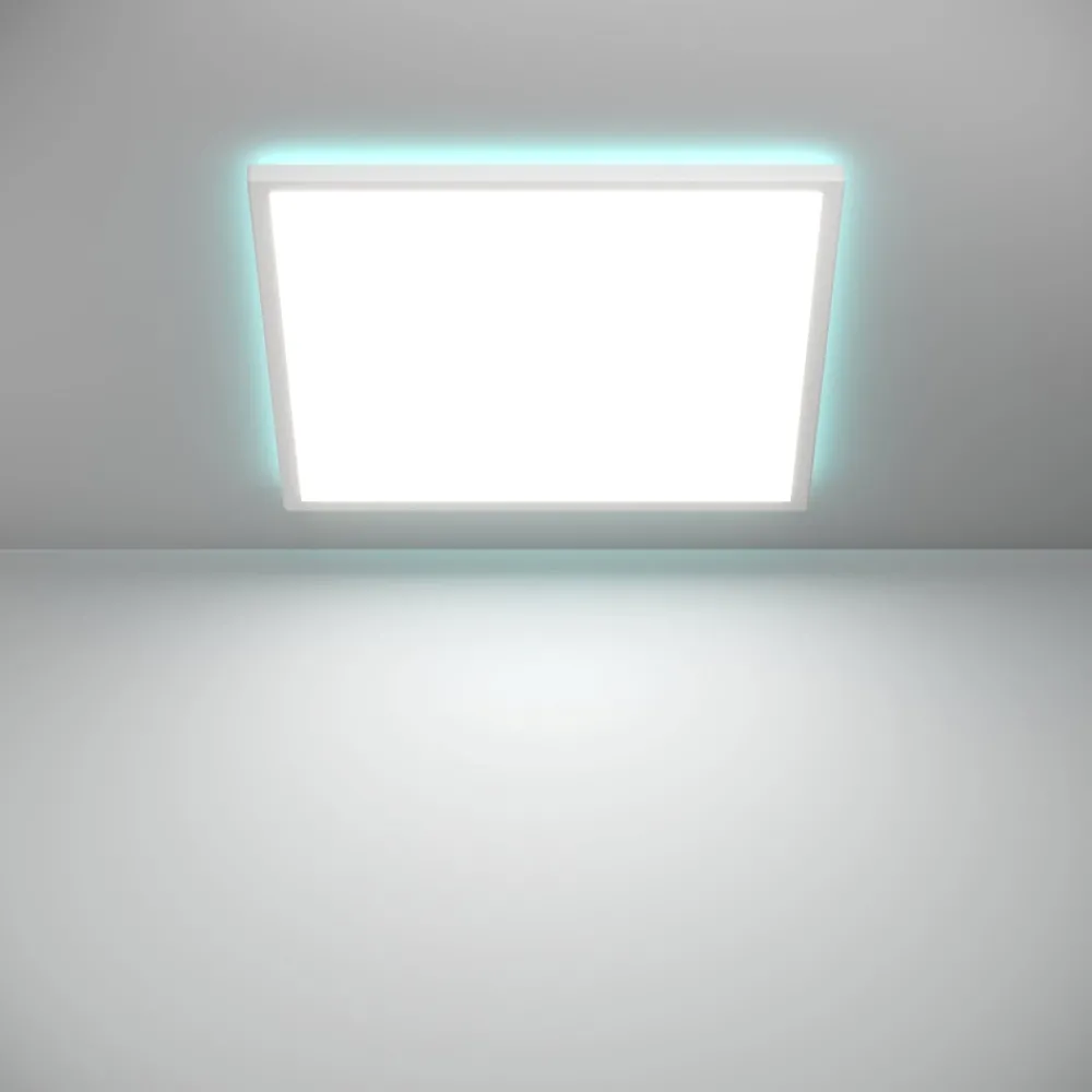 Plafoniere Bagno-Eglo Rovito z plafoniera quadrata da bagno led rgb 2700k a 6500k ip44
