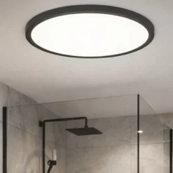 Plafoniere Bagno-Eglo Rovito z plafoniera tonda da bagno moderno led rgb 2700k a 6500k ip44