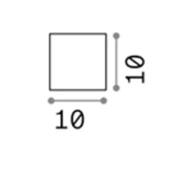 Applique Da Esterno-Ideal Lux Rubik ap 4000k applique cubo per esterno led 8,5w ip54 antracite