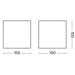 Applique Da Esterno-Ideal Lux Rubik ap 3000k applique da esterno cubo bianco led 8,5w ip54