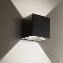 Applique Da Esterno-Ideal Lux Rubik ap 3000k applique da esterno ip54 cubo nero