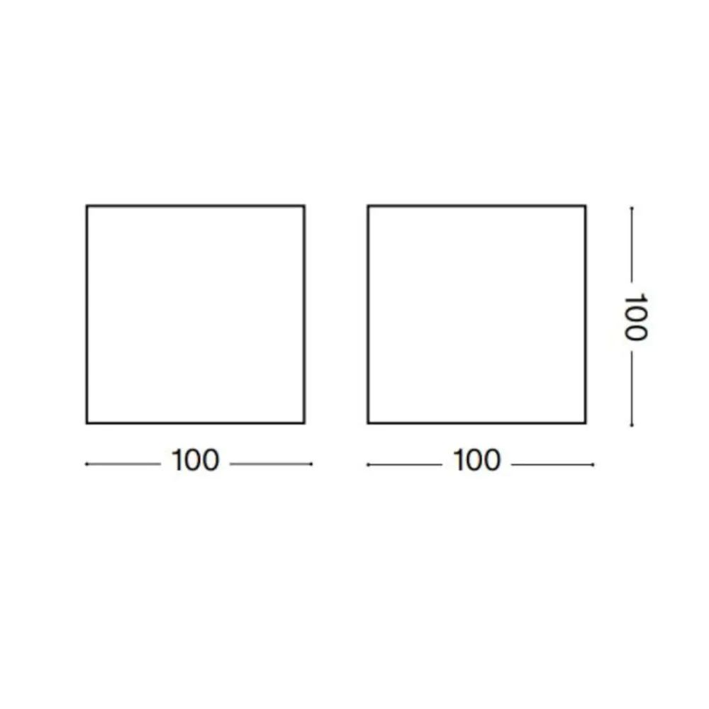 Applique Da Esterno-Ideal Lux Rubik ap 3000k applique da esterno antracite ip54 led 8,5w
