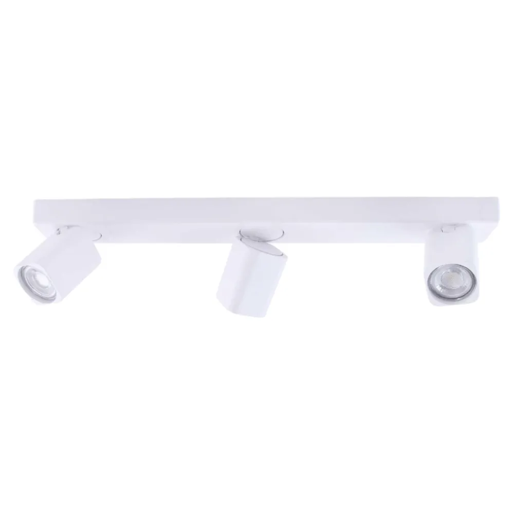 Plafoniere Moderne-Ideal Lux Rudy pl3 square bianco plafoniera con faretti led 7w 3000k