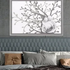 Capezzali-Bongelli Preziosi Sacra famiglia capezzale 70x48 grigio capoletto albero della vita