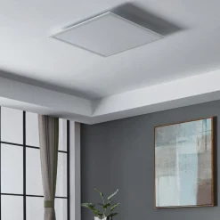 Plafoniere Moderne-Eglo Salobrena plafoniera quadrata led da 2700k a 6500k dimmerabile rgb smart controllo remoto app