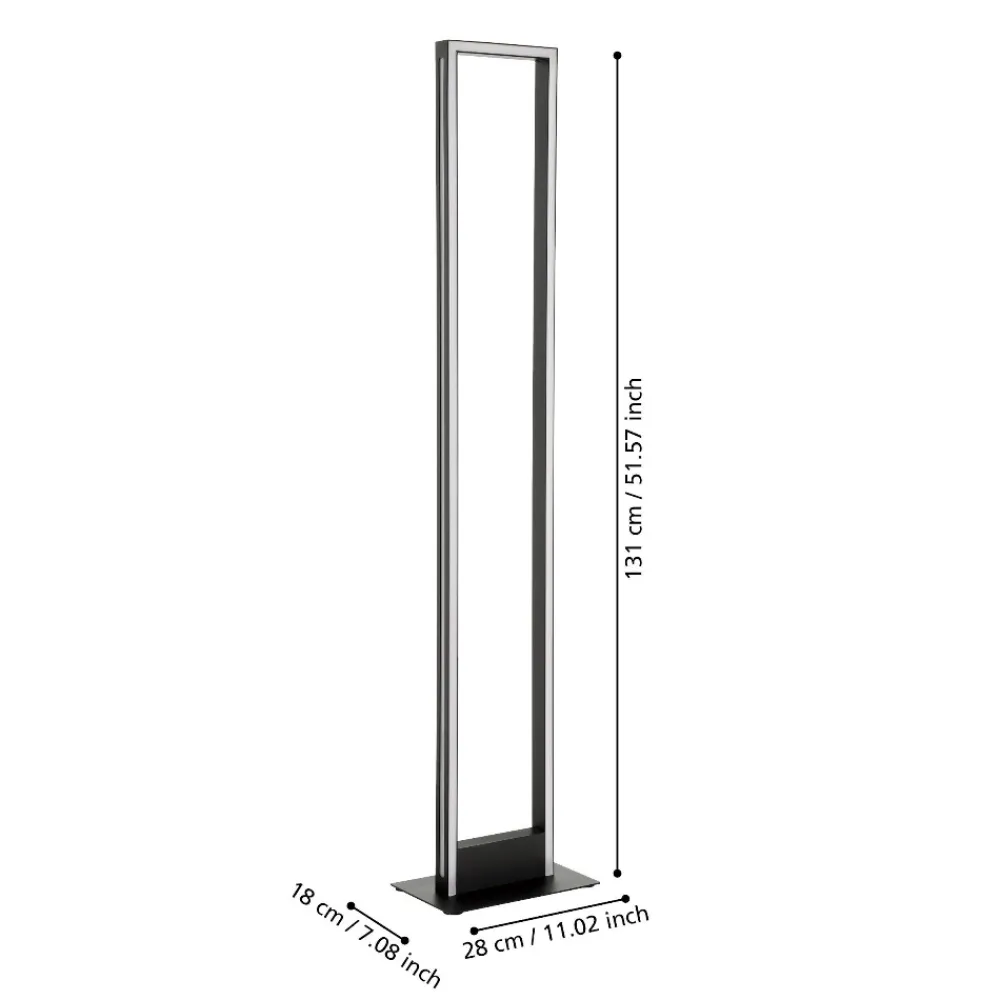 Lampade Da Terra-Eglo Salvilanas z lampada da terra design moderno led da 2700k a 6500k