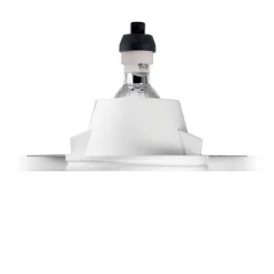 Faretti Da Incasso-Ideal Lux Samba fi round d74 faretto di gesso da incasso a soffitto rotondo gu10