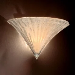 Applique Da Parete-Ideal Lux Santa ap1 big applique stile vetro sfaccettato decorato oro