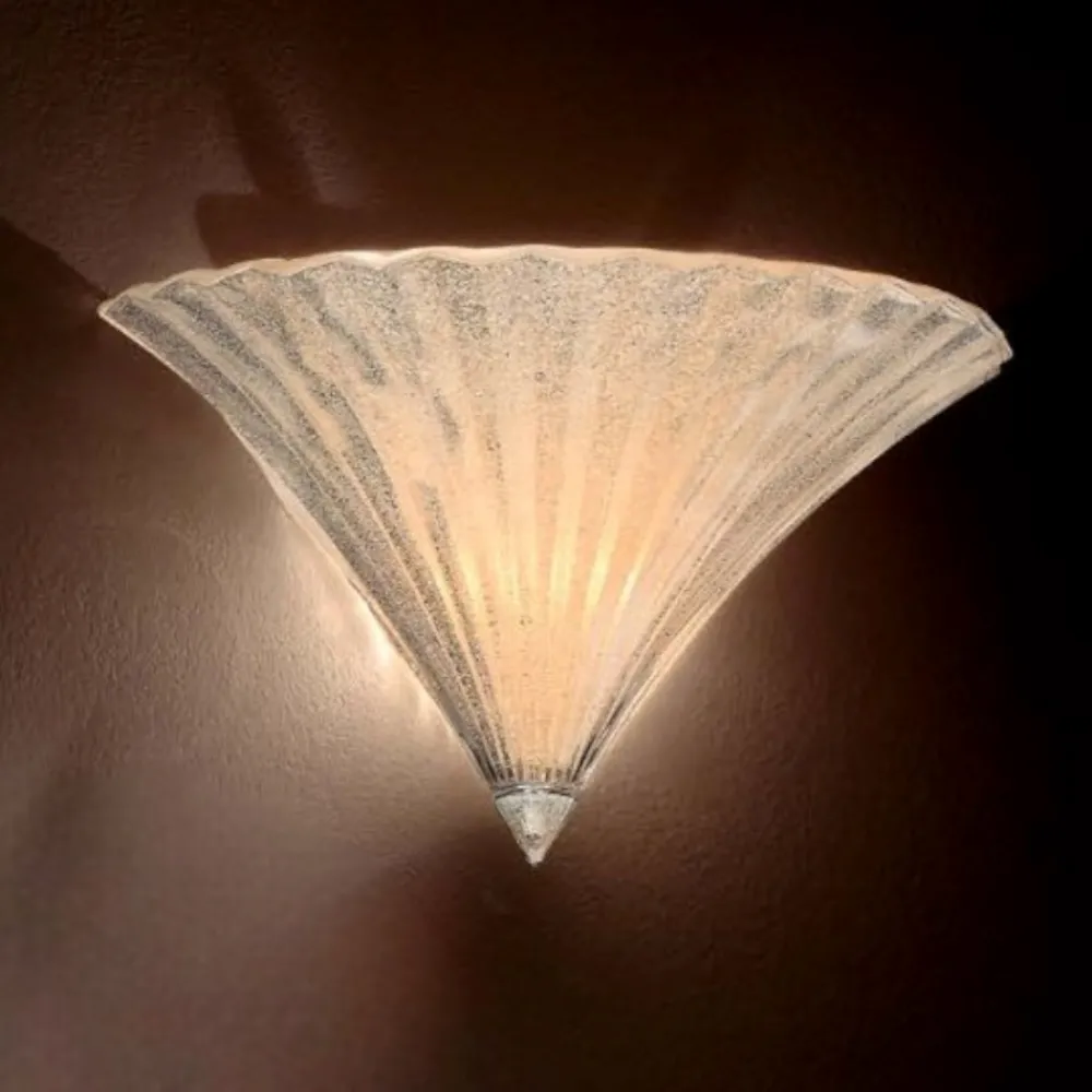 Applique Da Parete-Ideal Lux Santa ap1 big applique stile vetro sfaccettato decorato oro
