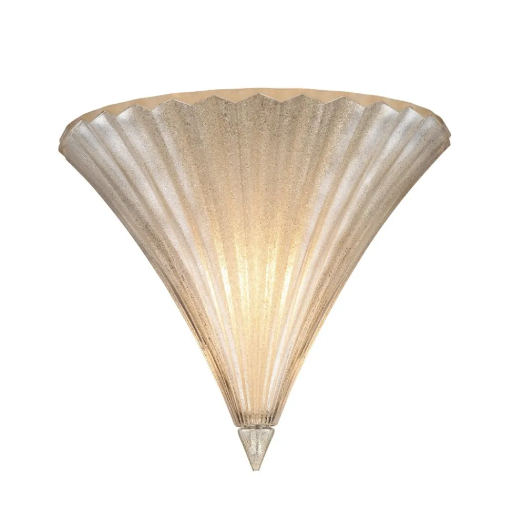 Applique Da Parete-Ideal Lux Santa ap1 big applique stile vetro sfaccettato decorato oro