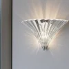 Applique Da Parete-Ideal Lux Santa ap1 big applique di vetro trasparente per salone stile
