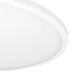 Plafoniere Moderne-Eglo Sarsina z plafoniera tonda smart moderna dimmerabile led da 2700k a 6500k controllo remoto app
