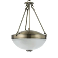 Lampadari Cucina-Eglo Savoy lampadario da cucina classica paralume in vetro satinato