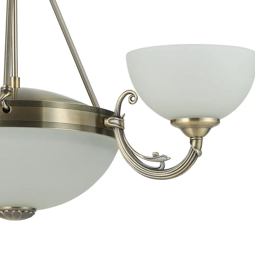 Lampadario Camera Da Letto-Eglo Savoy lampadario per camera da letto colore oro