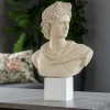 Soprammobili Moderni-Bongelli Preziosi Scultura busto apollo nocciola h33