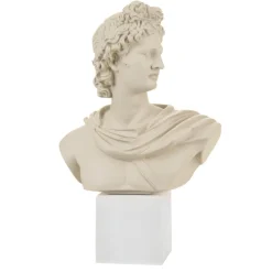Soprammobili Moderni-Bongelli Preziosi Scultura busto apollo nocciola h33