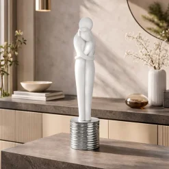 Soprammobili Moderni-Bongelli Preziosi Scultura coppia innamorati argento soprammobile