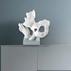 Soprammobili Moderni-Bongelli Preziosi Scultura coppia mani face carta h23 da zucchero