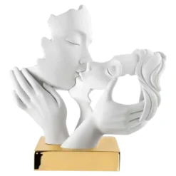 Soprammobili Moderni-Bongelli Preziosi Scultura coppia mani face oro h30 soprammobili design bongelli