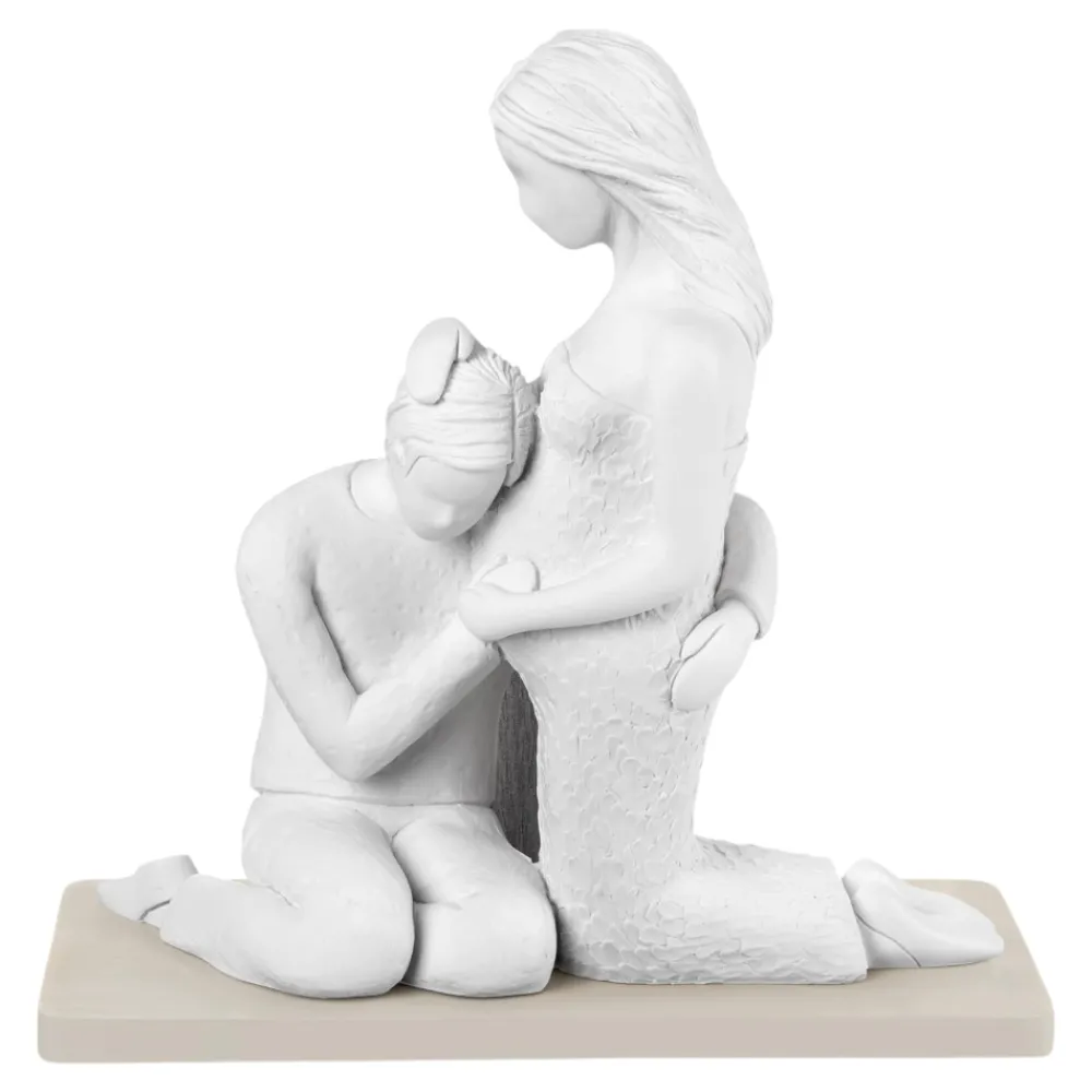 Soprammobili Moderni-Bongelli Preziosi Scultura coppia maternita sogno soprammobile
