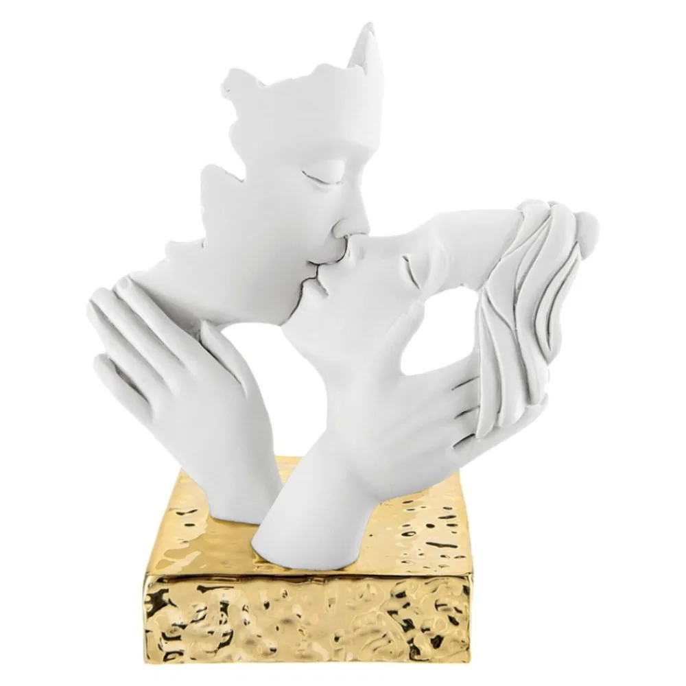 Soprammobili Moderni-Bongelli Preziosi Scultura coppia oro per matrimonio bomboniera