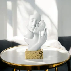 Soprammobili Moderni-Bongelli Preziosi Scultura face mani base oro h34 soprammobile