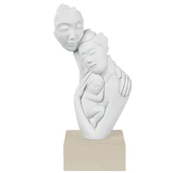 Soprammobili Moderni-Bongelli Preziosi Scultura famiglia nocciola h27 soprammobile moderno