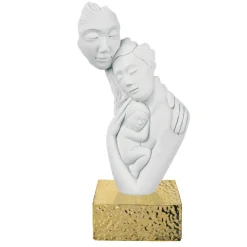 Soprammobili Moderni-Bongelli Preziosi Scultura famiglia oro h27 soprammobile moderno