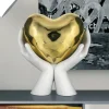 Soprammobili Moderni-Bongelli Preziosi Scultura mani cuore oro 13h soprammobile