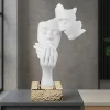 Soprammobili Moderni-Bongelli Preziosi Scultura moderna soprammobile h39 face base oro