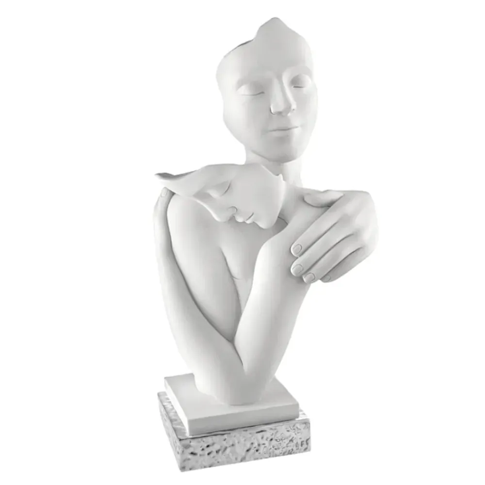 Soprammobili Moderni-Bongelli Preziosi Scultura soprammobile abbraccio h40cm base argento