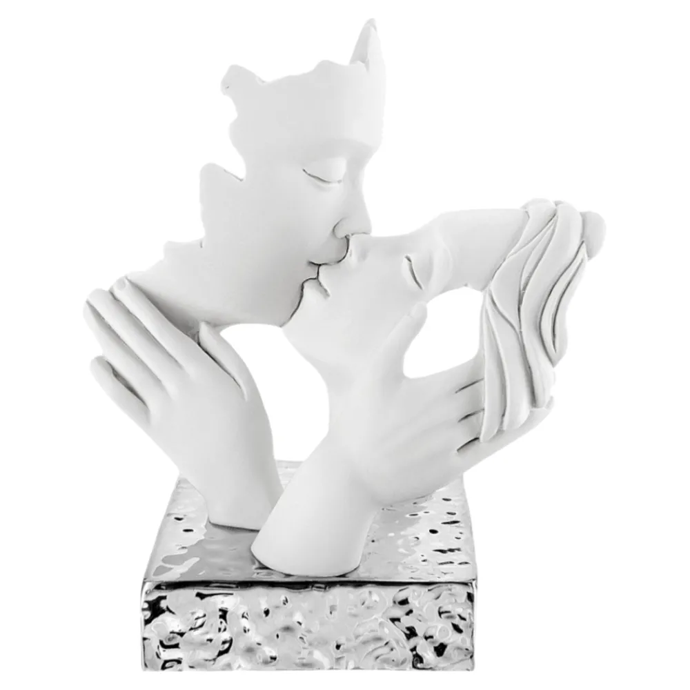 Soprammobili Moderni-Bongelli Preziosi Scultura soprammobile face h23 argento
