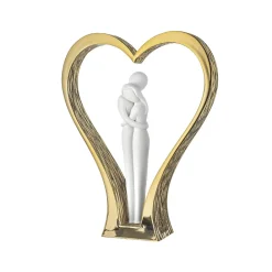 Soprammobili Moderni-Bongelli Preziosi Scultura soprammobile moderno cuore oro