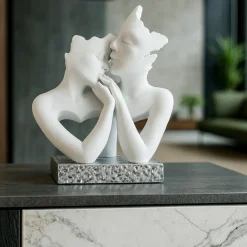 Soprammobili Moderni-Bongelli Preziosi Scultura stilizzata famiglia h27 base argento