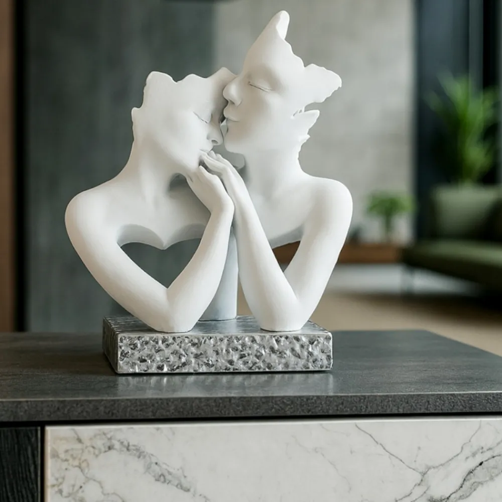 Soprammobili Moderni-Bongelli Preziosi Scultura stilizzata famiglia h27 base argento