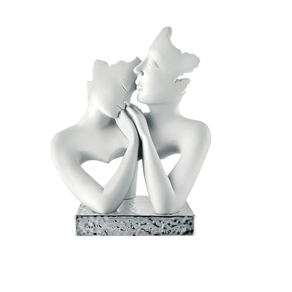 Soprammobili Moderni-Bongelli Preziosi Scultura stilizzata famiglia h27 base argento