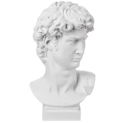 Soprammobili Moderni-Bongelli Preziosi Scultura testa david h32 bianco
